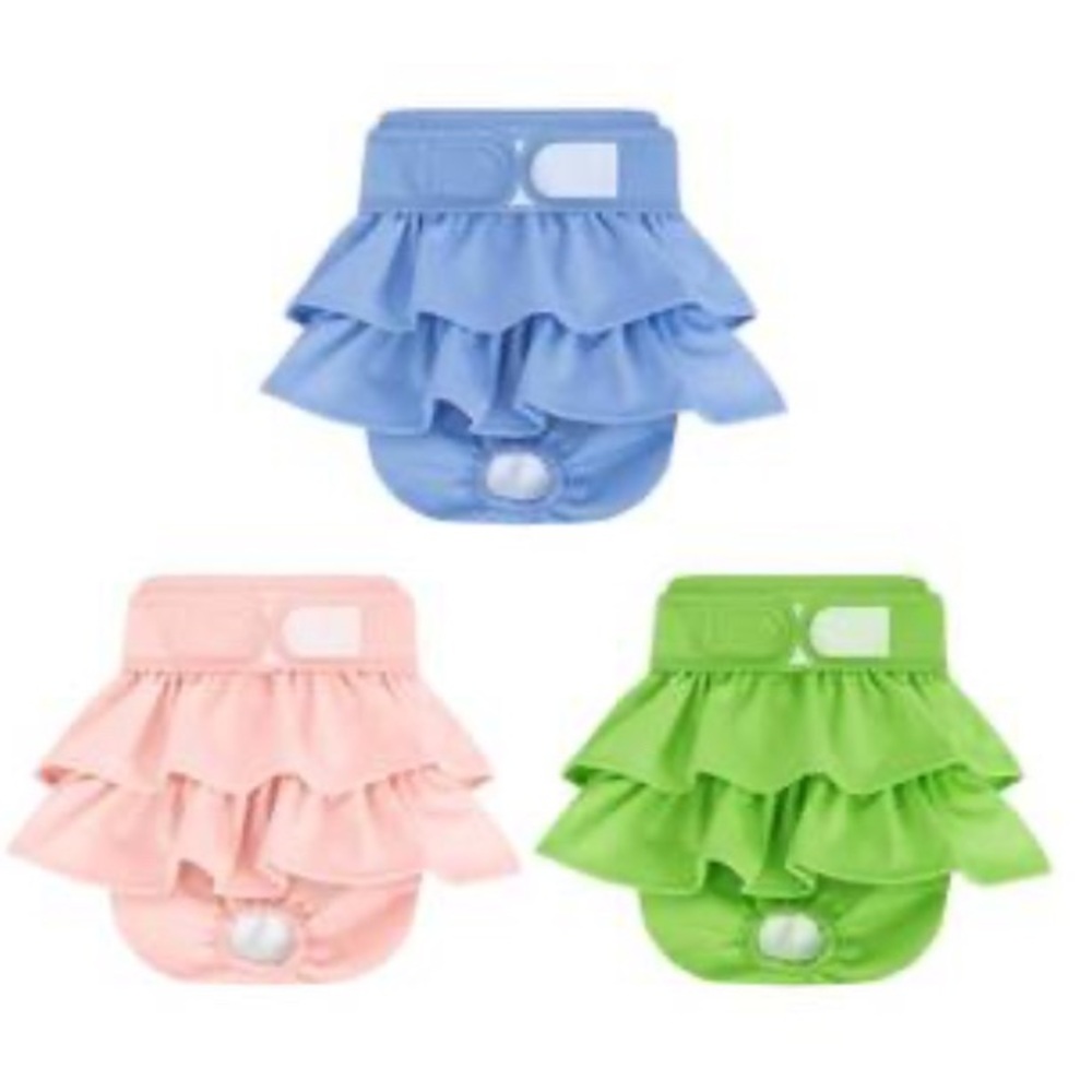 XS- Adorable  reusable female dog diapers- washable